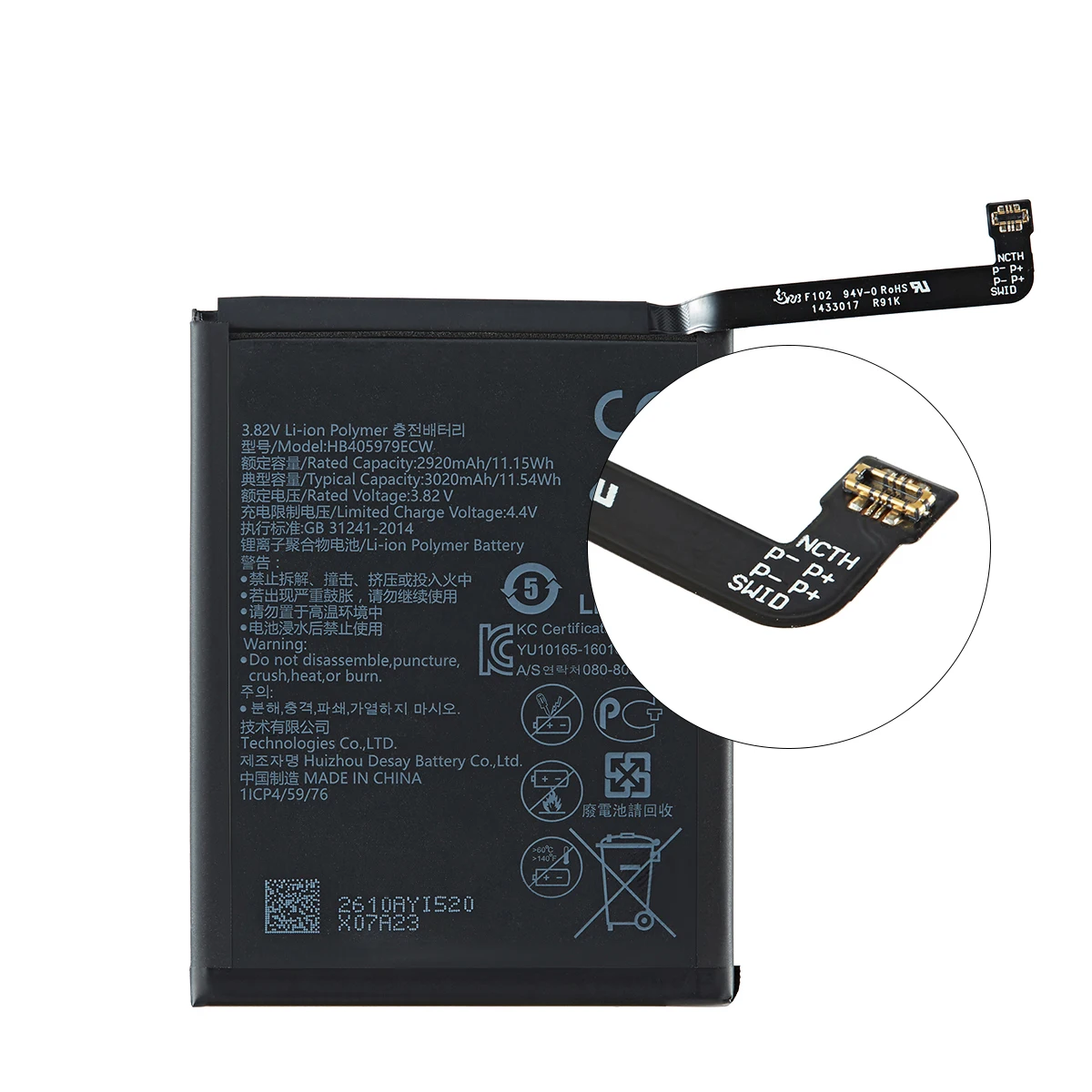 100% Orginal HB405979ECW 3020mAh Battery For Huawei Nova Enjoy 6S