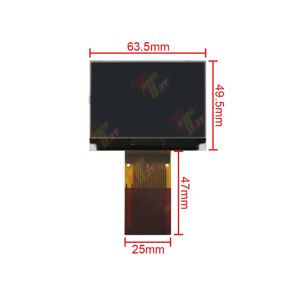 Monochrome Dashboard LCD Display for Ford Focus Tourneo Grand C-Max MK2 MK3 Kuga (2010-2019) and Transit Instrument