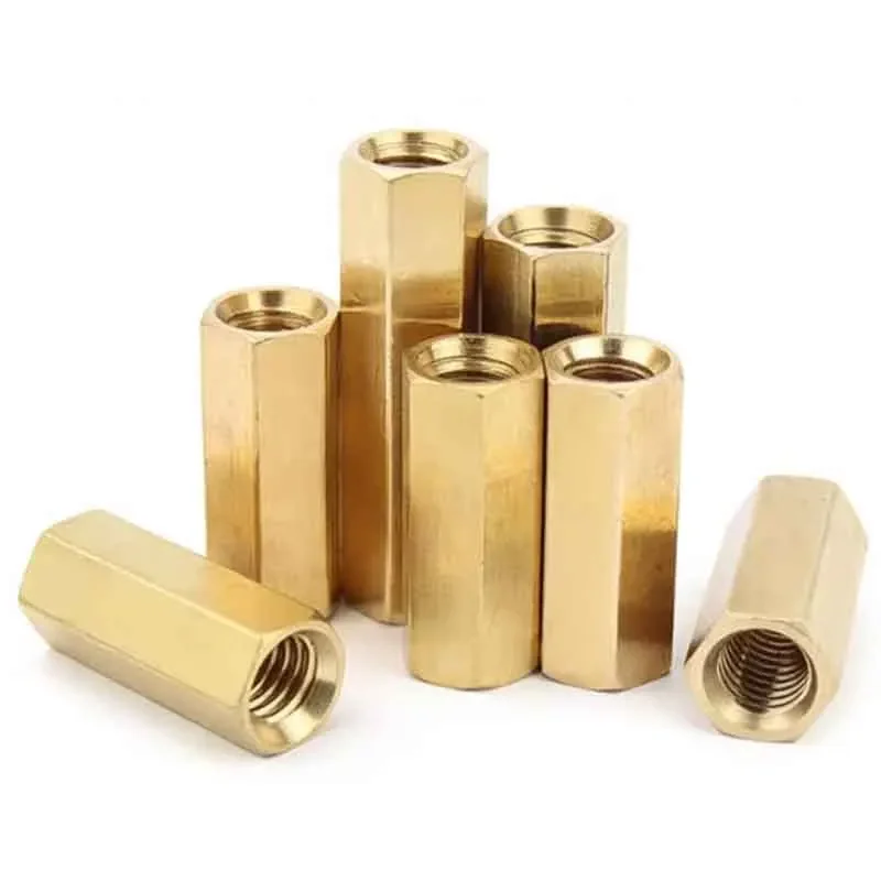 Hex Female to Female Threaded Brass Hex Standoffs Spacers M3 M4 M5 M6 Hexagonal Stud Spacer Hollow Pillars Nuts