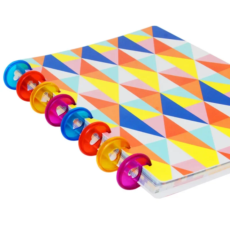 32mm 버섯 모양 디스크 바인딩 디스크 링 마카롱 색상 플라스틱 링 노트북 플래너 링 바인더 바인딩 용품