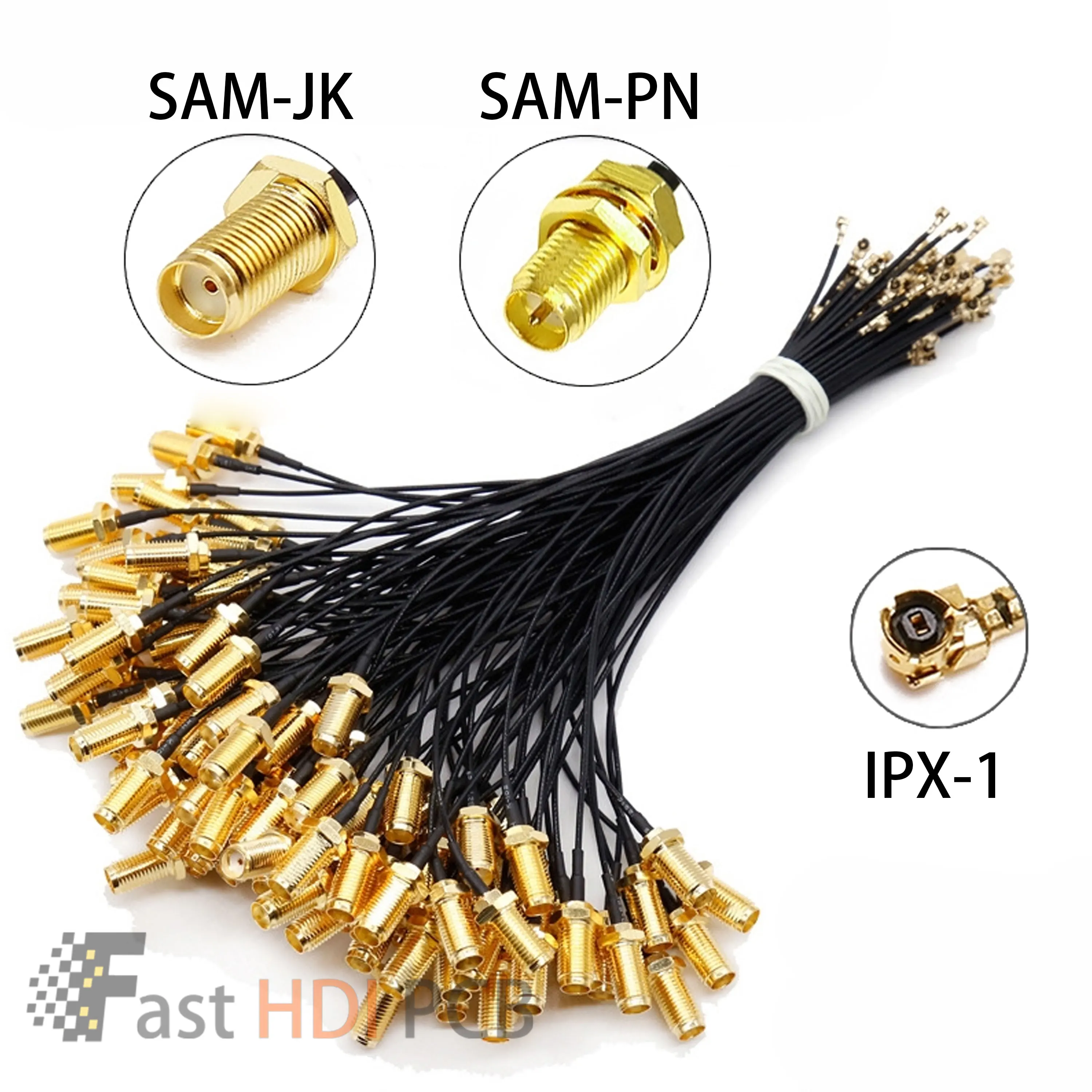 Female/Male RF Coaxial Cable 5-30cm, Low Loss 50 Ohm for WiFi 4G LTE GPS Module Antenna Testing DC-6GHz