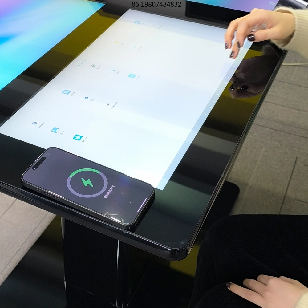 Game Coffee Shop Restaurant Interactive Smart Touch Screen Table 21.5 Inch 2K Waterproof Lcd Android WIFI Digital Signage Order