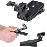 360° Rotation Backpack Strap Mount Clamp Clip Holder Kit for GoPro Hero 13 12 11 DJI Osmo Action 5 Pro 4 Insta360 Accessories