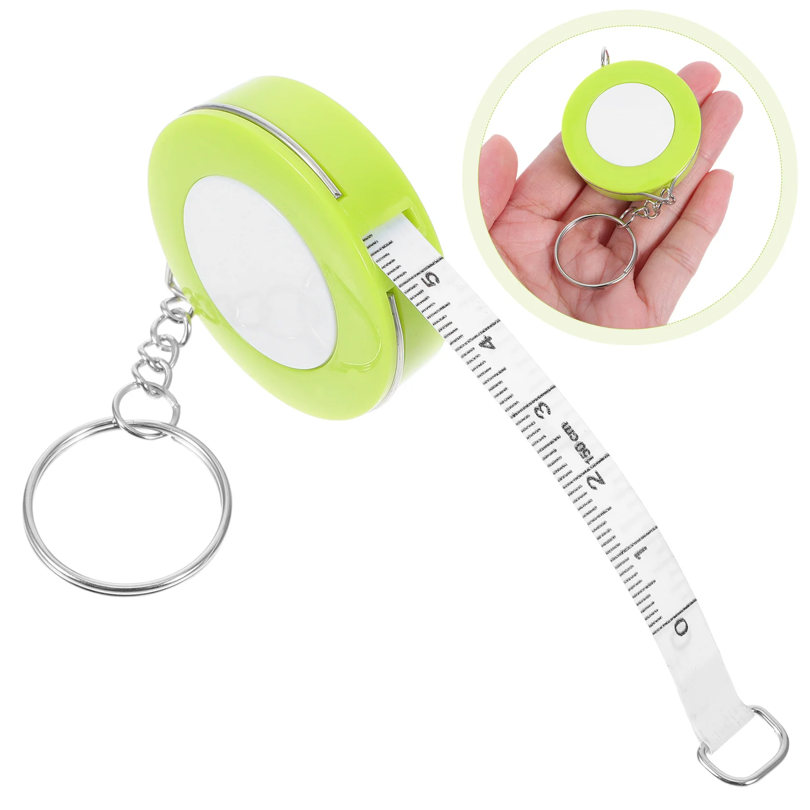 

Key Chain Measuring Tape 1.5m Candy Color Mini Soft Tape Measure Portable Body Measurement Sewing Knitting Crochet Accessories