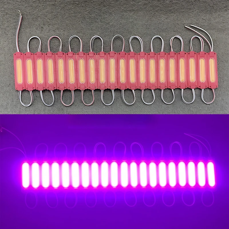 DC24V 20pcs/lot injection with lens COB LED module waterproof LED back light backlight for sign channel letter  2W IP65