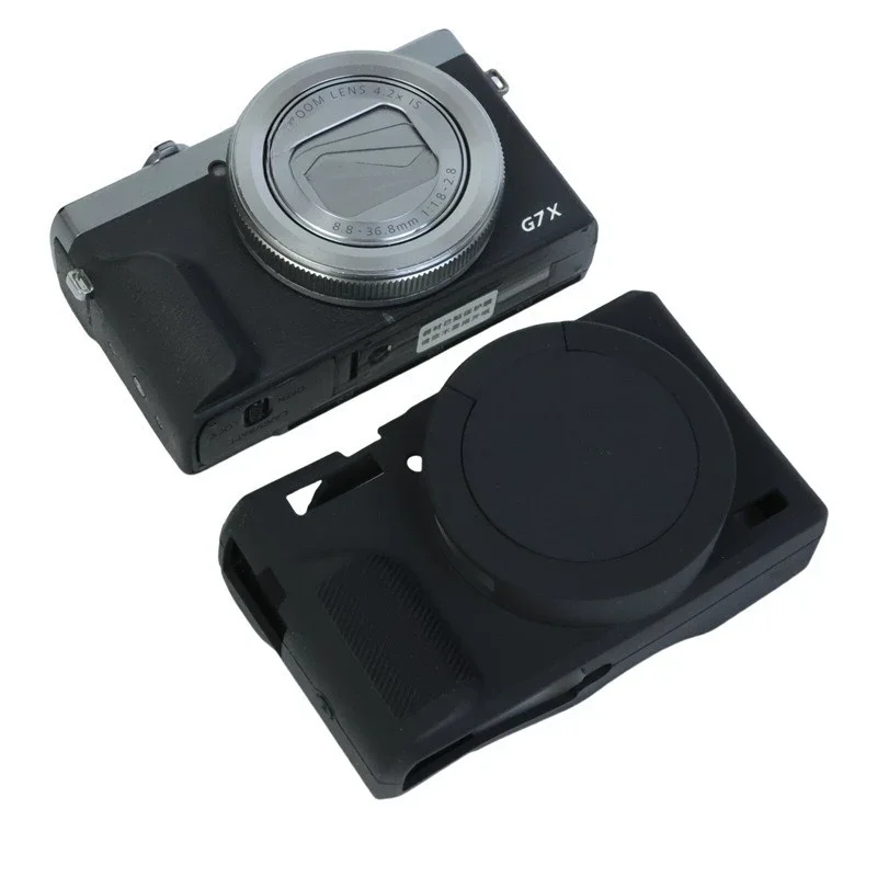 Soft Silicone Case Camera Bag Skin For Canon PowerShot G7Xmark III G7X3 photography protective case bag+ free tempered film