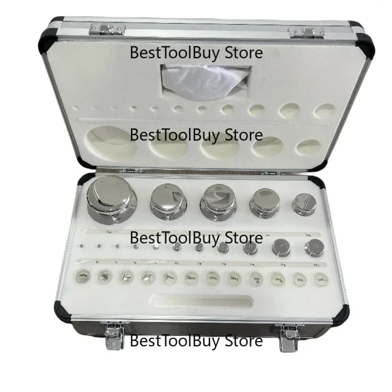 Veidt Weighing Cheap Price F1 1mg-5kg 28pcs Calibration Weight Pesas Patron for 0.1g Precision Scale