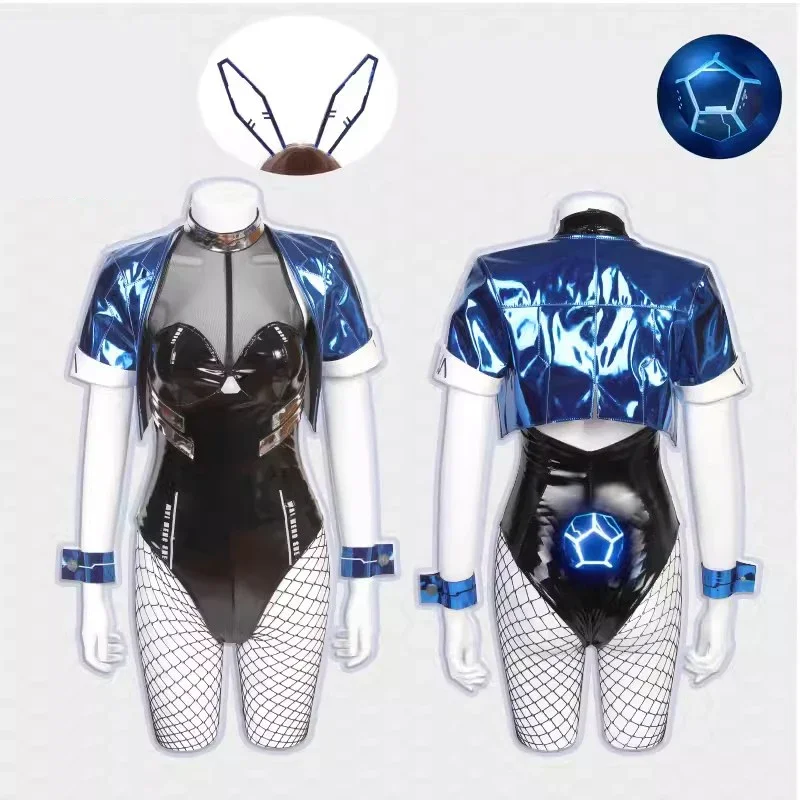 

Anime Bunny Girl 01 Cosplay Costume Women Sexy Cute Leather Bodysuit Suit Machine Bunny Clothes Halloween Carnival Party Clothes