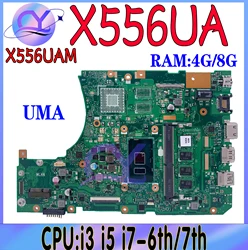 X556UA Laptop Motherboard For ASUS K556U X556UAM X556UJ X556U X556UV X556UQK MainBoard With I3 I5 I7-6th/7th 4GB/8GB 100% Test