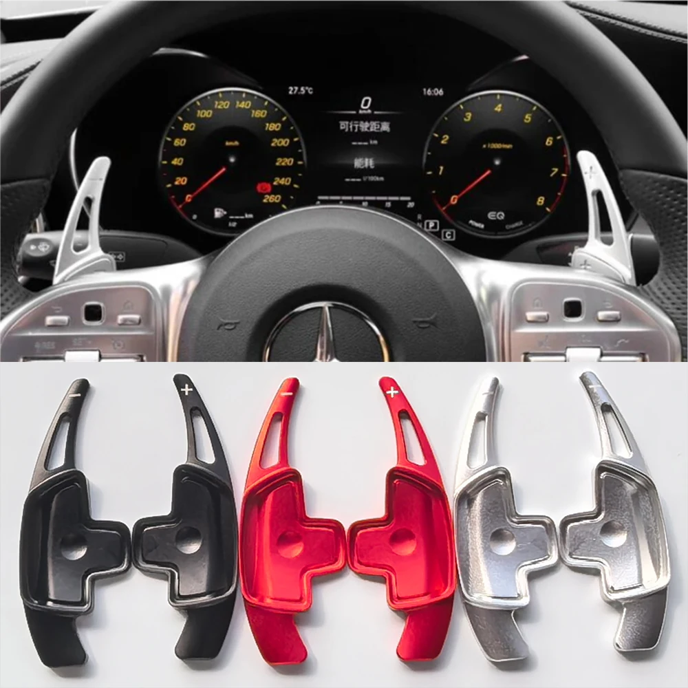 

Car Steering Wheel Paddle Shifter Gear Shift Extension For Mercedes-Benz A Class W177 sedan V177 B C E Class W205 W246 W213 GLA