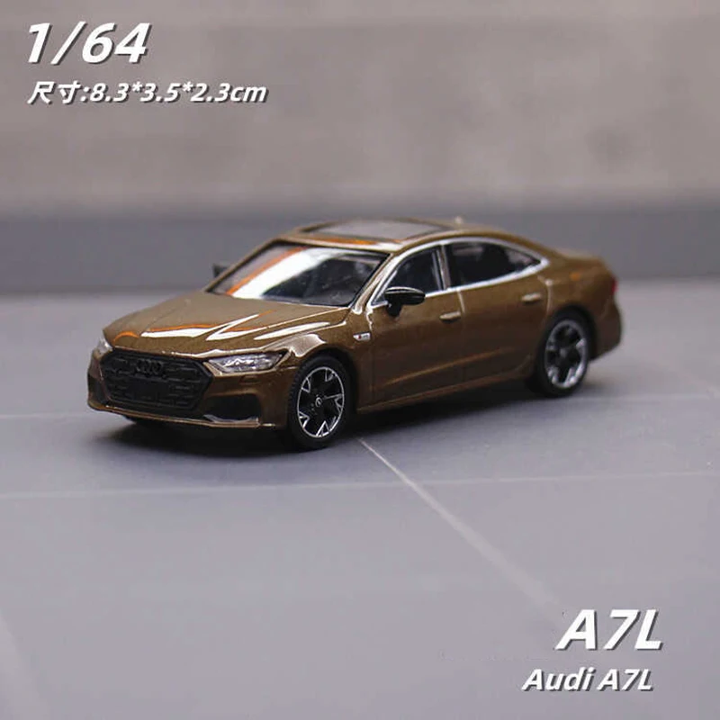 JKM 1:64 AUDI A7 2022 Alloy Car Diecasts & Toy Vehicles Car Model Miniature Scale Model Car For Children