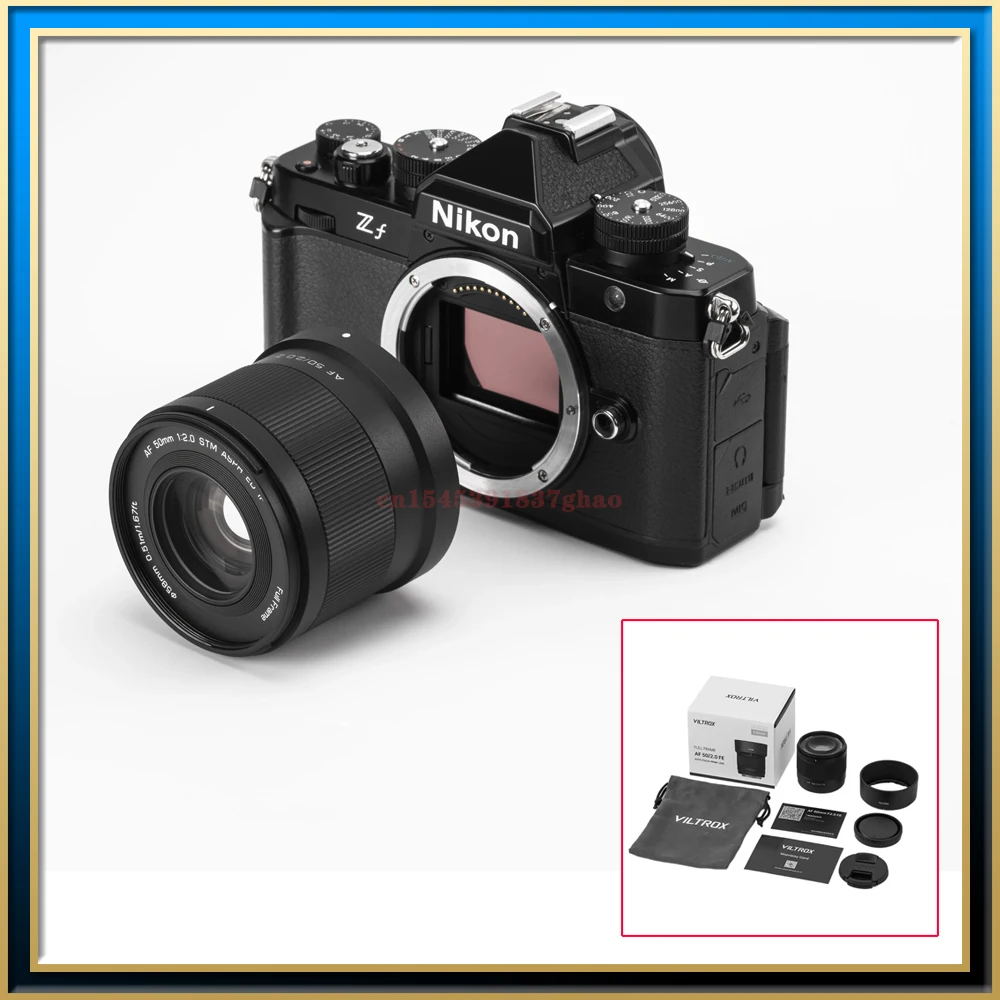 Viltrox AF 풀 프레임 50mm F2.0 A7R3 A7C ZFC Z50 Z30 Z5 Z6 용 SONY FE Nikon Z 마운트 카메라 용 에어 초상화 렌즈