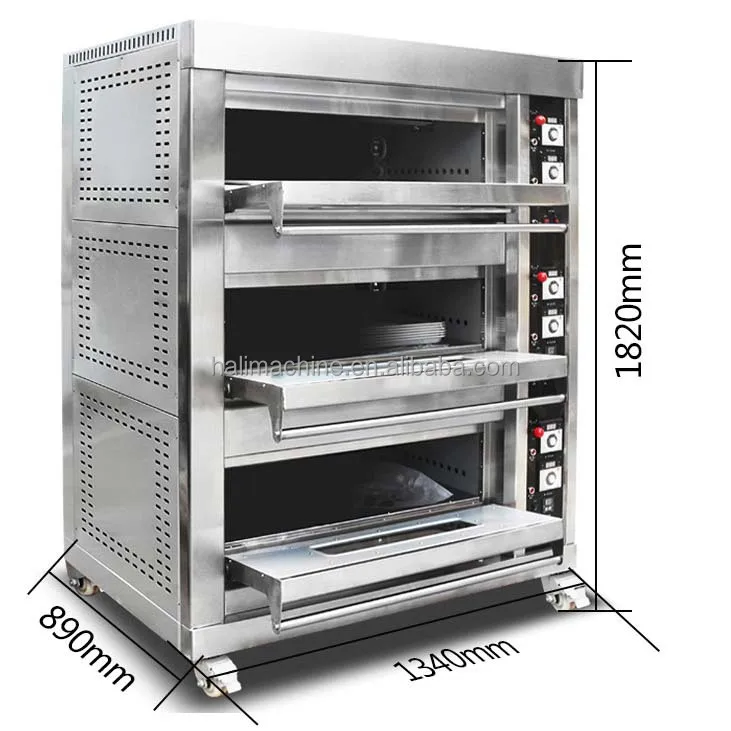 Commercial Bakery Machine Bread/Cake/Pizza/Biscuit Oven Commercial Bakery Deck Oven