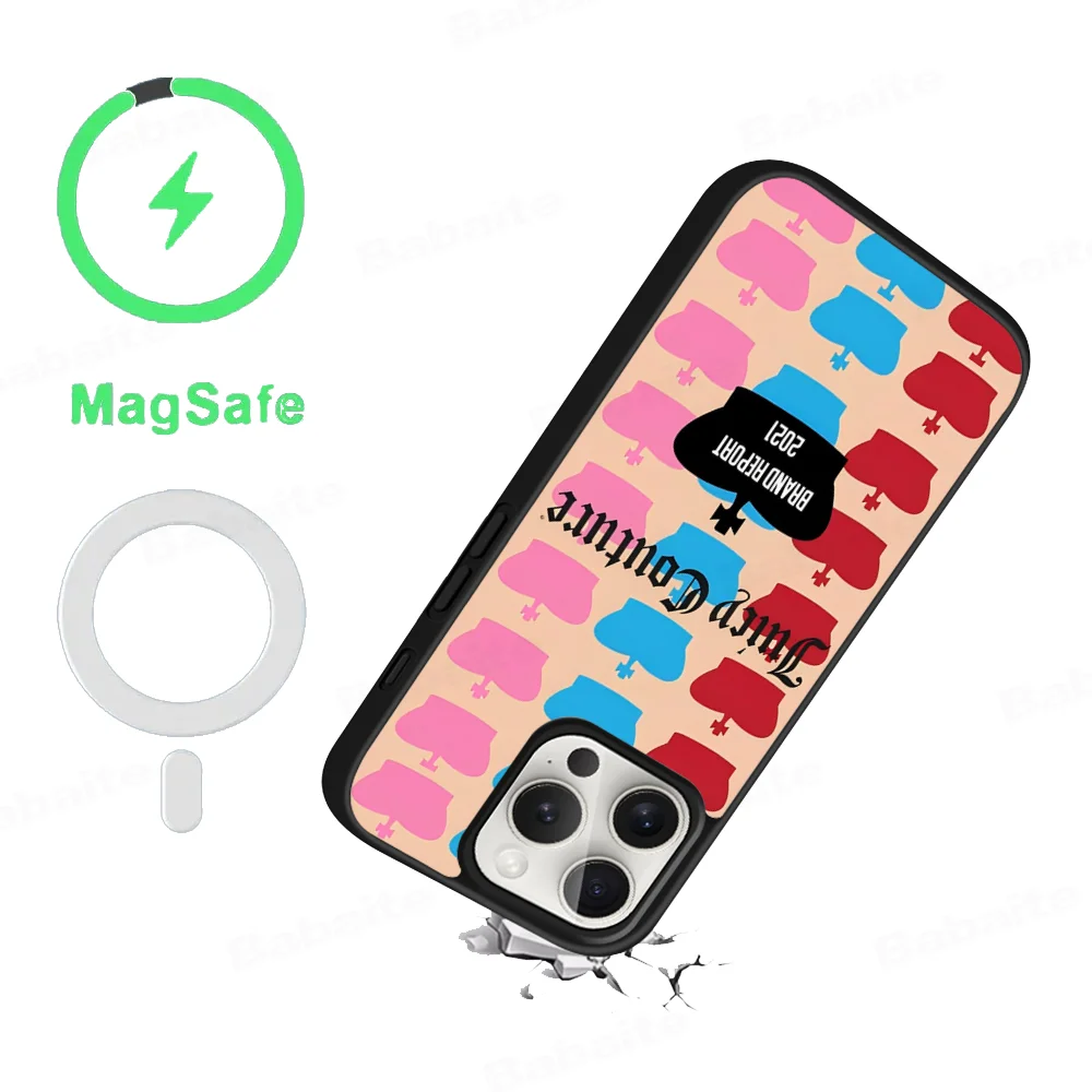 J-Juicy Cool C- Couture Phone Case For iPhone 15 Pro Max Case 14 Plus 13 12 11 Magesafe Magnetic Wireless Charge Cover