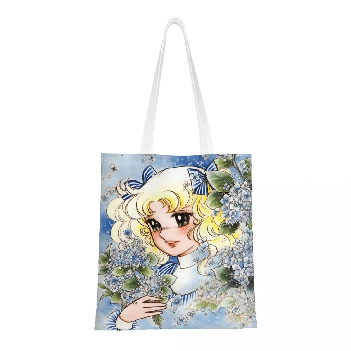 

Candy Candy Anime Manga Canvas Tote Bag Reusable Unique Design Trend Bags for Women Men