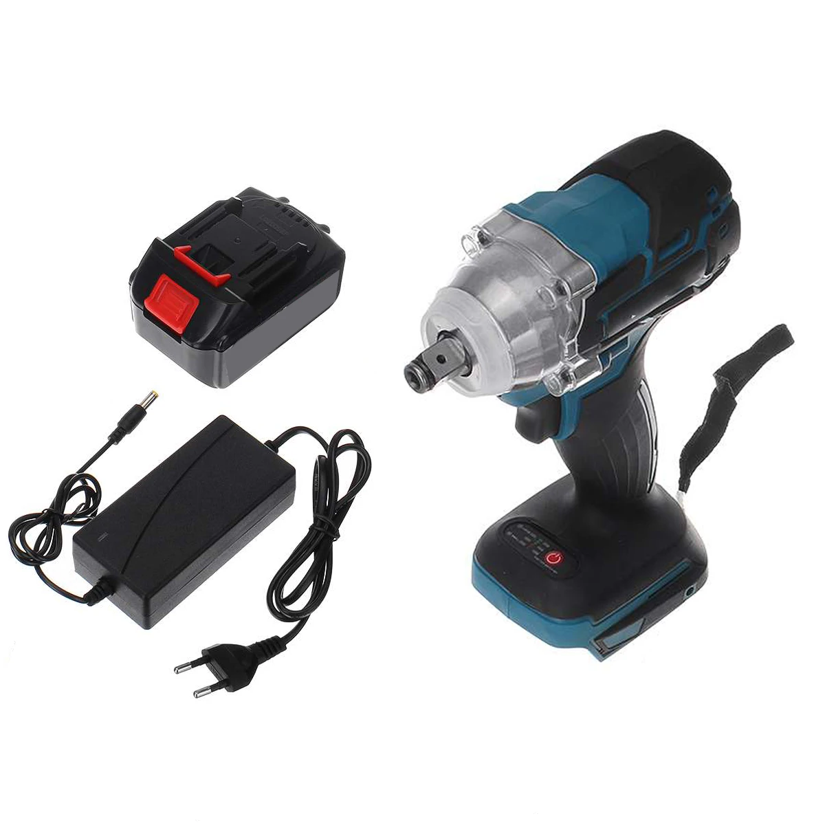 68V 520N.M Brushless Cordless Electric Impact Wrench Screwdriver Power Tools with 9000Amh Lithium Battery LED light 1/2