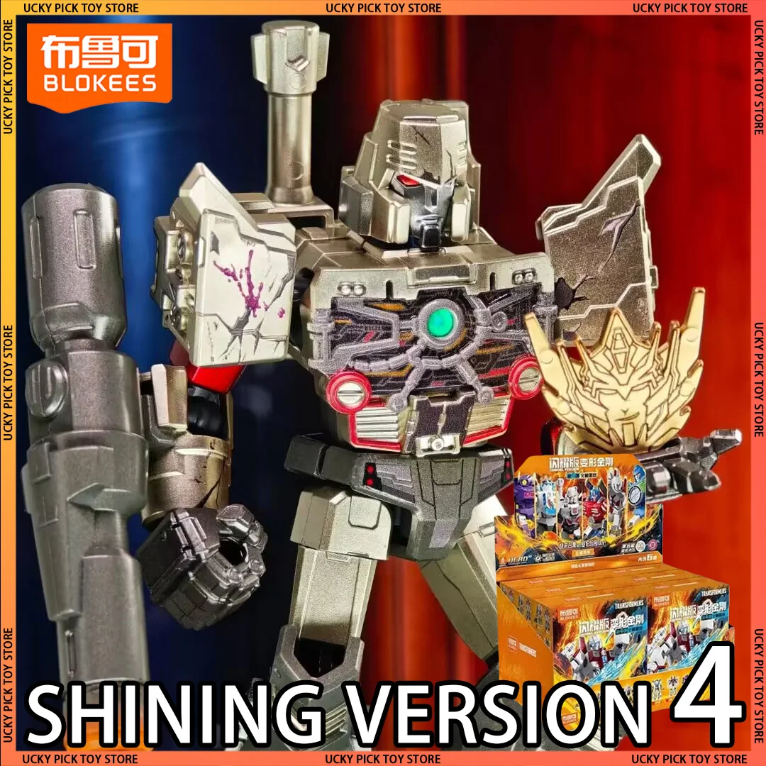 

Новые Blokees Transforemers Shining Version 4, Optimus Megatron Wheeljack Shockwave Starscream Viewfinder, экшн-фигурки, слепая коробка