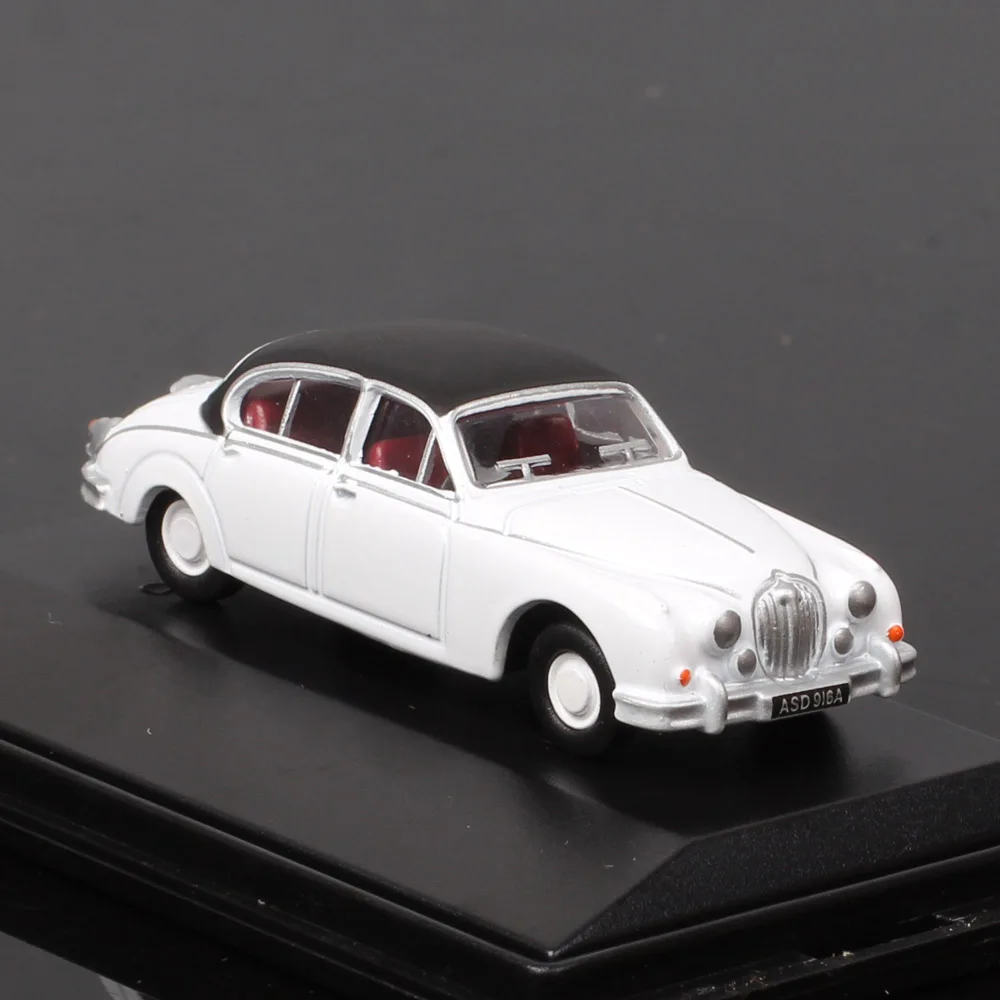 1/76 Scale OO Railway Classic Jaguar MKII R7077 Diecast Car Model Toy Truck Vehicles Hornby SA Miniatures White Oxford