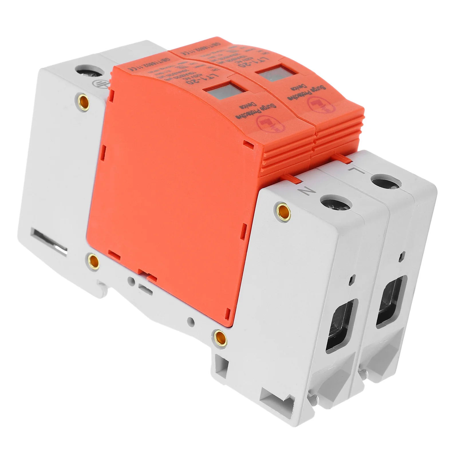 حامي عرام المنزلية مانع الأرض حامي الطاقة 2p20ka البلاستيك السكك الحديدية تصاعد جهاز واقية 20Ka صواعق لإنخفاض #4