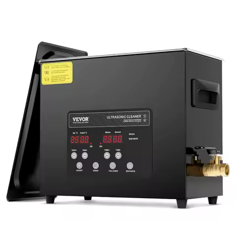 VEVOR 6L Ultra Sonic Cleaner,40kHz Digital Ultrasonic Cleaning Machine with Gentle Mode &amp; Upgraded Degassing,with Heater &amp; Timer