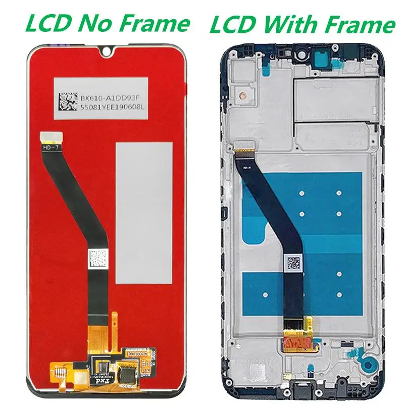 6.09  Original For Huawei Honor 8A LCD Display With Frame Huawei Y6 Prime 2019 JAT-L09 L29 LCD Display Touch Screen Digitizer