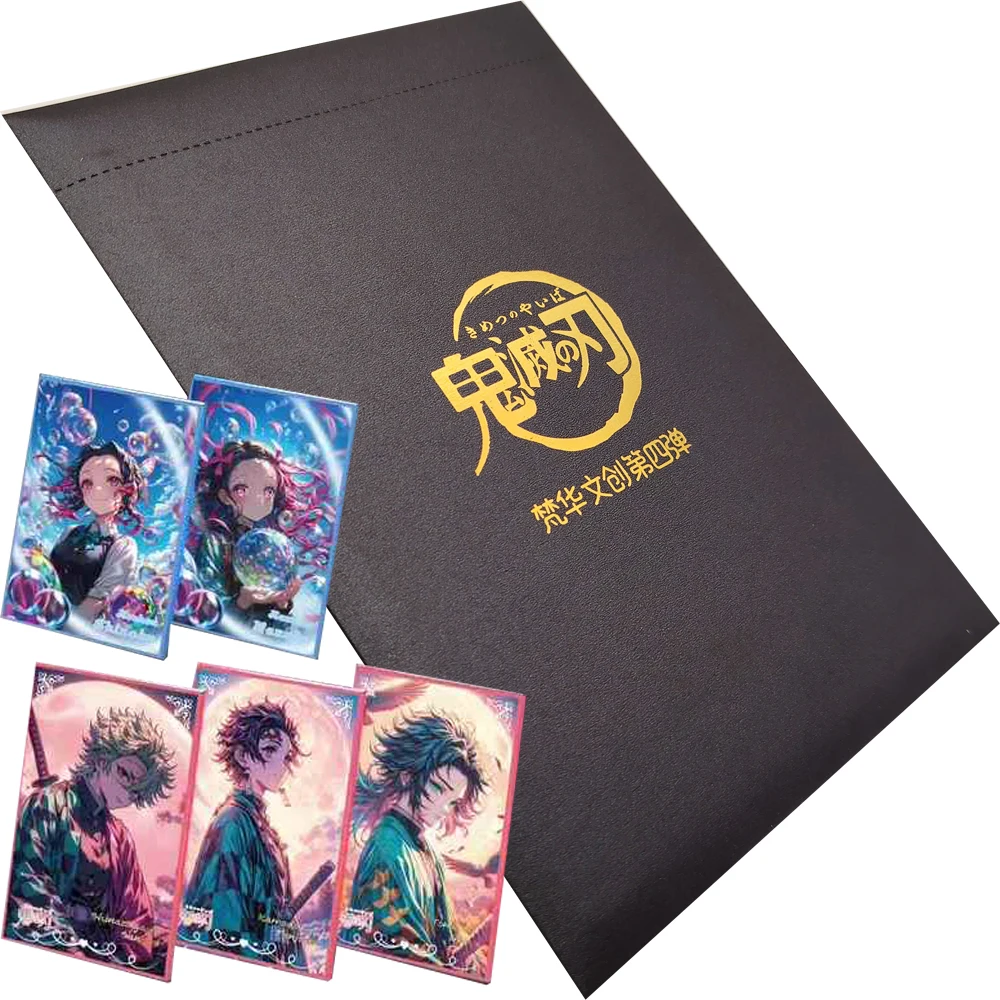 

Demon Slayer Color Paper Collection Cards Zenitsu Agatsuma Kamado Tanjiro Giyuu Tomioka Anime Character Exquisite Card Toy Gifts