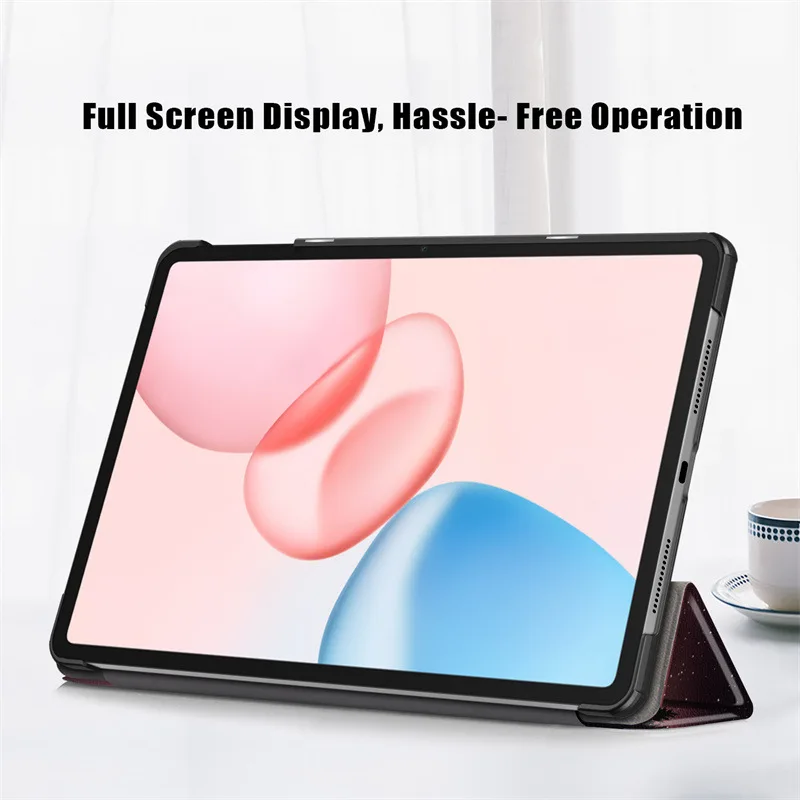 Dreifach Faltbare Hülle für Honor Pad 10 12,1 Zoll mit Auto-Wach-/Schlaf-Funktion Stoßfeste Kunstleder-Abdeckung für Huawei – Detail 5