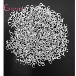 100PCS Bulk Jewelry Findings Genuine 925 Sterling Silver  Lobster Clasp  Stamped Fittings Connector Components