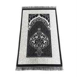 Hot Luxury Muslim Prayer Rug Chenille Jacquard Pray Mat Islamic Washable Praying carpet