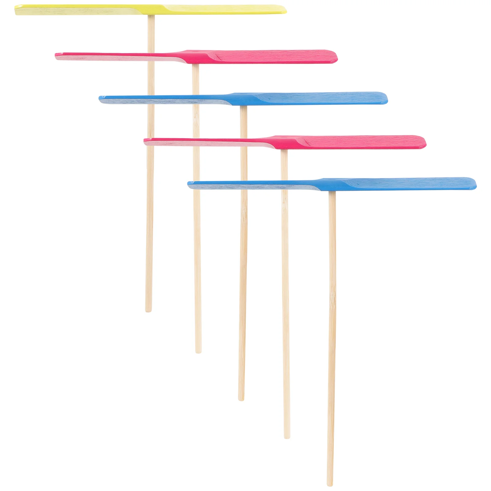 5 Pcs Bamboo Helicopter Flying Toys Kids Outdoor Activities Family Fun Interactive Throw Catch Garden Play Montessori Gifts