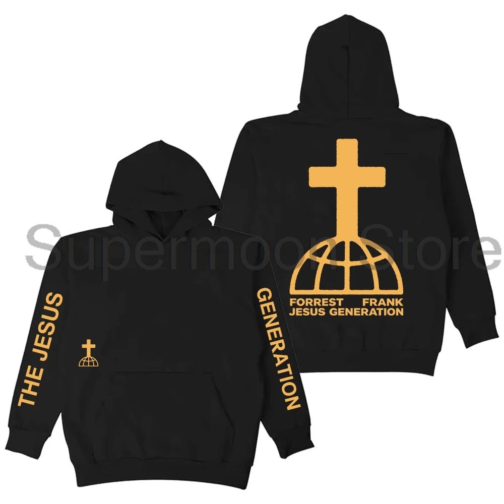 Forrest Frank The Jesus Generation Hoodie 2026 Tour Long Sleeve Streetwear Women Men Hooded Sweatshirts
