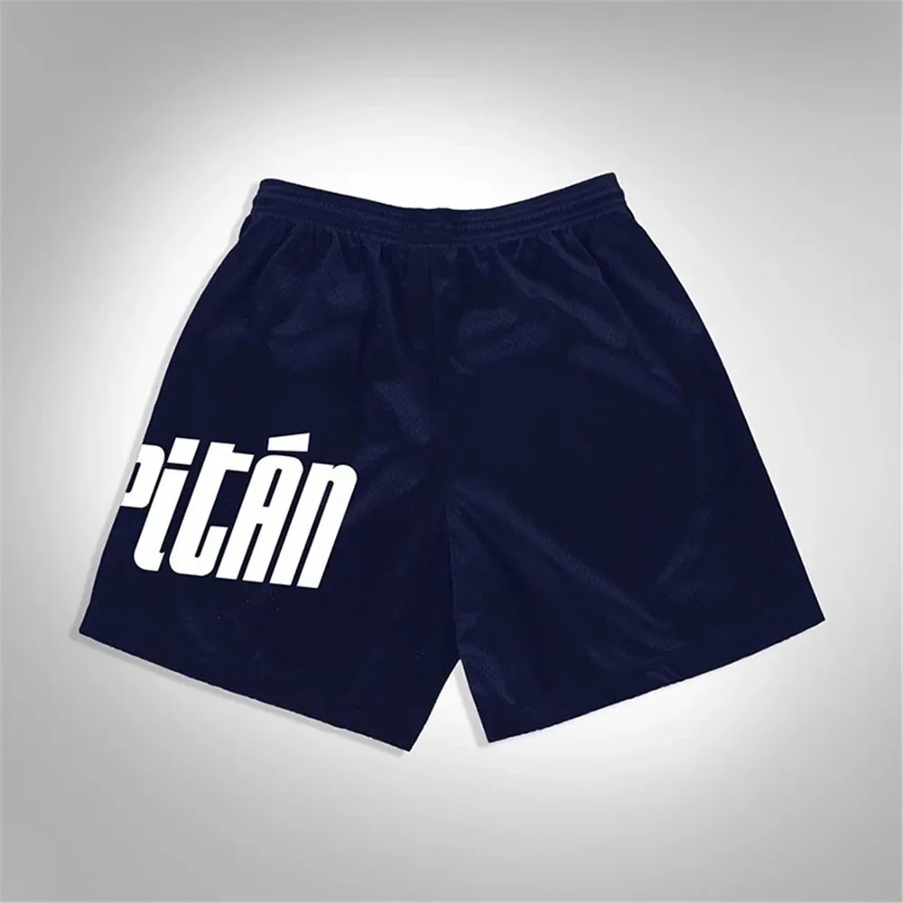 กางเกงขาสั้นเล่นฟิตเนสสำหรับผู้ชายกางเกงขาสั้นเล่นกีฬาบาสเก็ตบอลตาข่ายระบายอากาศได้ดี