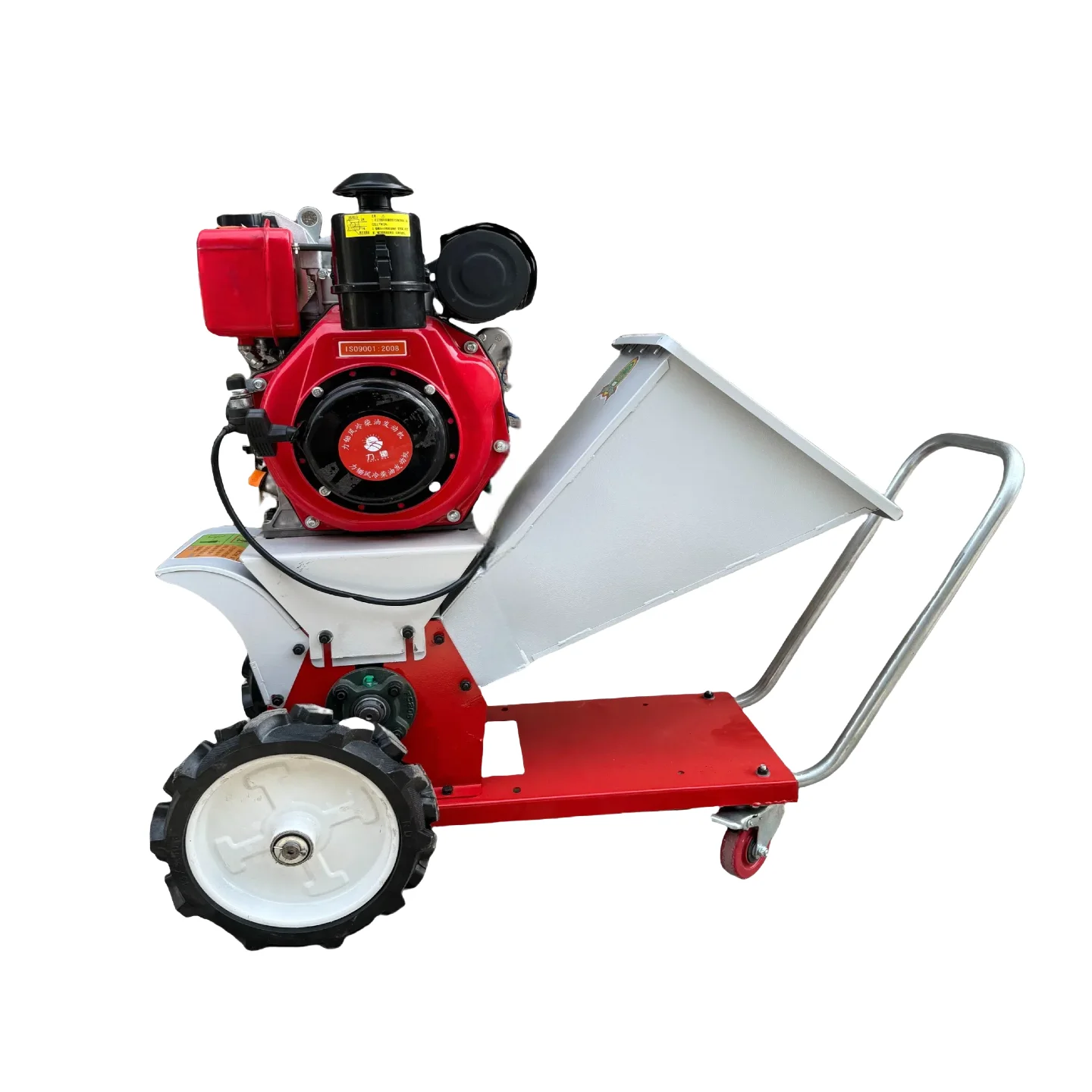 

Portable guillotine machine dry and wet kneading silk mobile branch crusher