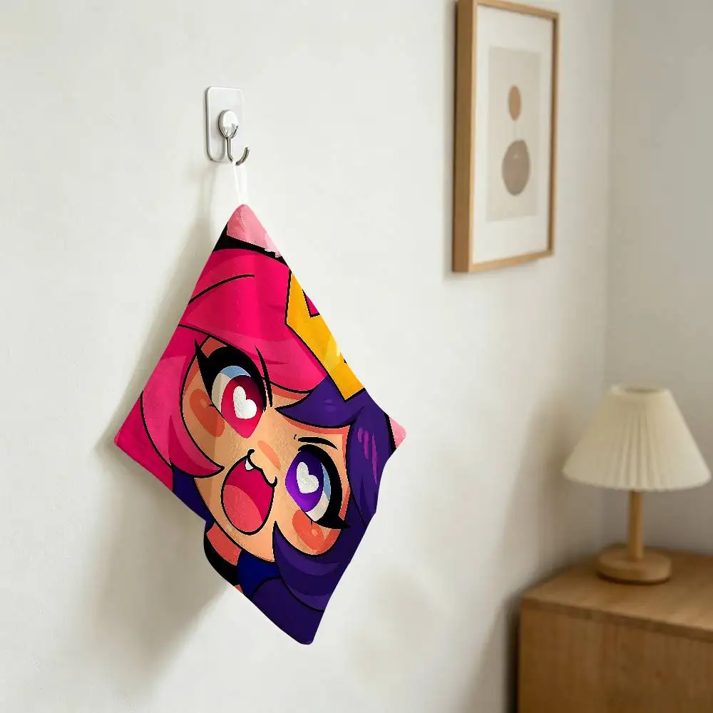American A-Aphmau Polyester Cotton Hand Wiping Towel, Hanging Design, Durable For Household Restaurant Toilet Use
