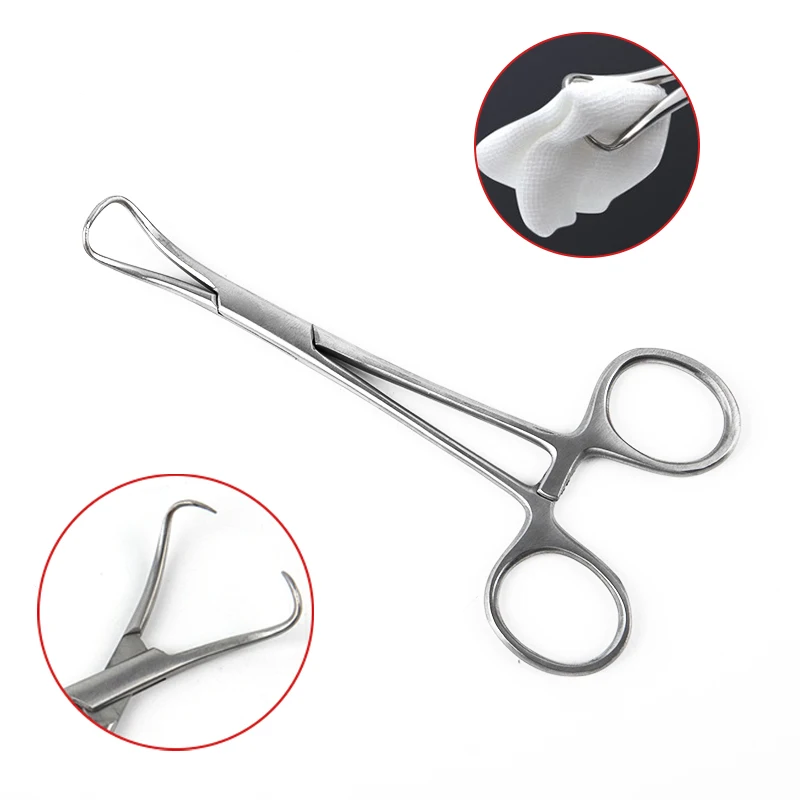 

1PC 14cm Stainless Steel Surgical Cloth Towel Clamp Forceps Orthopedics Instruments Tool Made In Stainless Steel