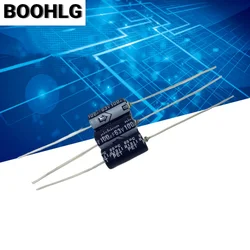 10PCS horizontal axial polarized aluminum electrolytic capacitor 63v 100uf 8X16mm