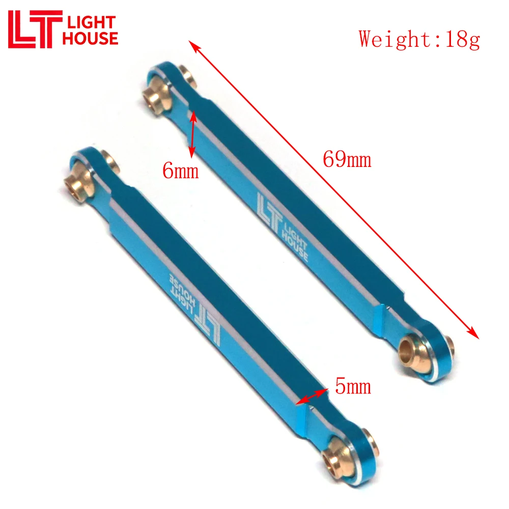 مجموعة قضبان توجيه من الألومنيوم 7075 من Light House لـ TRX Mini Maxx BL-2s 4WD أجزاء ترقية شاحنة كبيرة بدون فرش 107154-1