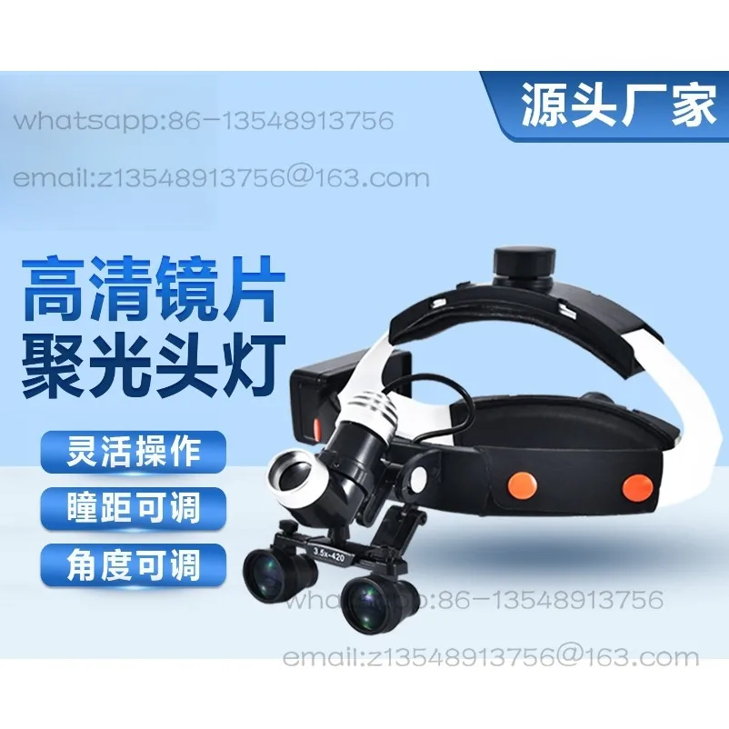 Dental magnifying glass headlamp Surgical LED examination lamp