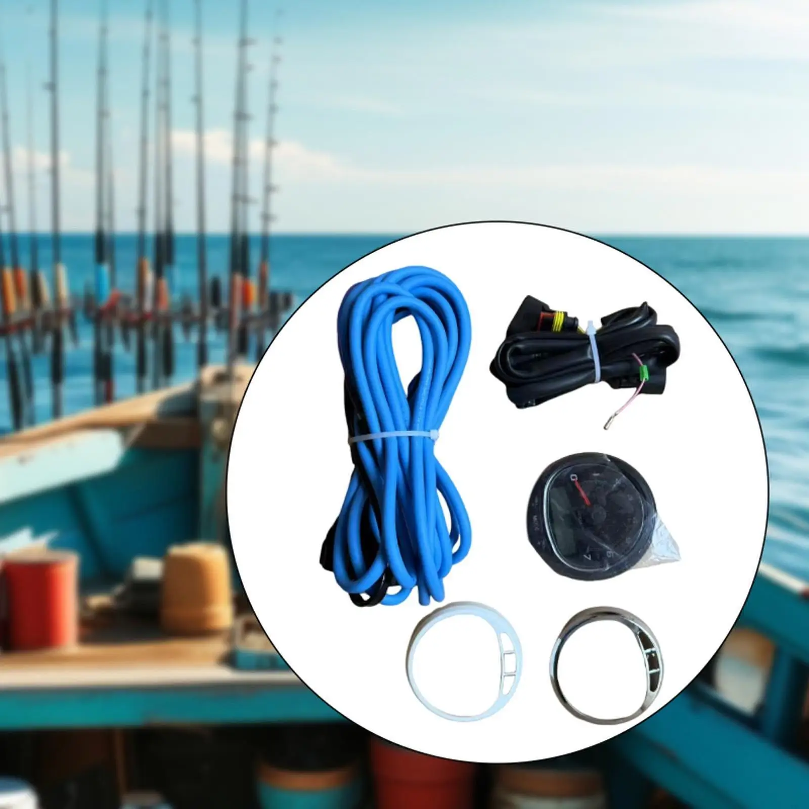 

Boat Tachometer Assembly 8M0135641 Accessory RPM Gauge Marine Instrument Easy