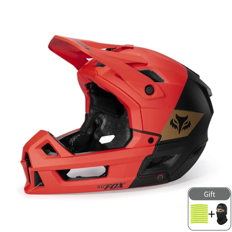 

BATFOX Full Face Helmet Mountain Bike Helmet High-Performance Breathable for Adult Racing MTB Downhill XC Trail BMX Helmet