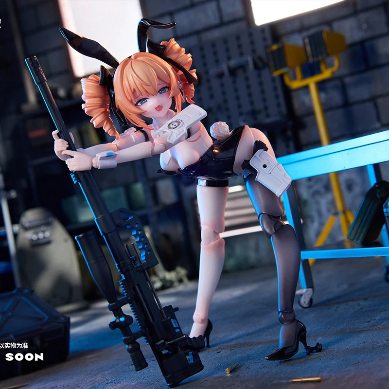 

Original Trailer 1/12 Rabbit Quick Response Squad Sniper Leonie Can Do Figures Collection Gift Statue