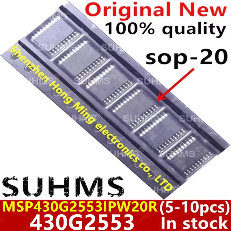 (5-10piece)100% New MSP430G2553IPW20R MSP430G2553IPW20 MSP430G2553 430G2553 TSSOP-20 Chipset