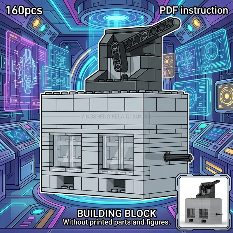 

MOC Mechanical 2 Rotor Vacuum Engine Model Building Blocks Hand-Cranked Motor Technology Bricks Adult STEM Engineering Toy