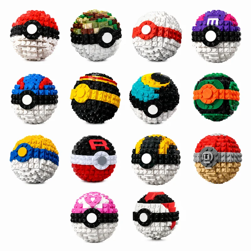 

2800PCS MOC Game Series Pocketes Spheresss Model Building Block DIY Creative Ideas Toy Birthday Gift Cartoon Display Bricks Gift