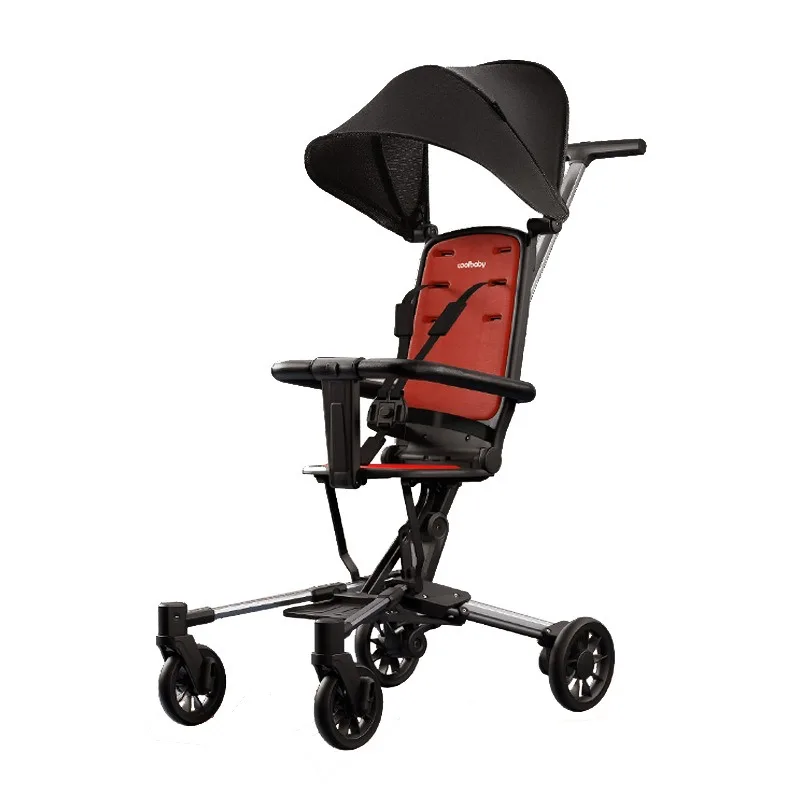 Baby stroller walking artifact can be easily folded to ride baby stroller