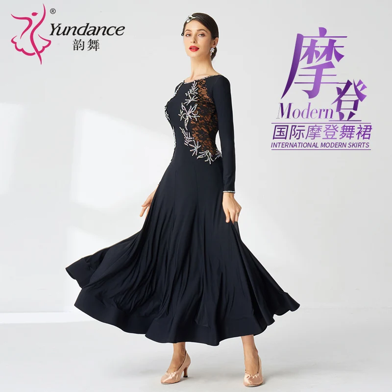 Vestido de Práctica de Baile de Salón Estándar de Alta Gama M-2020-1, Trajes de Baile de Vals, Vestido de Flamenco Español, Vestido de Tango en Venta