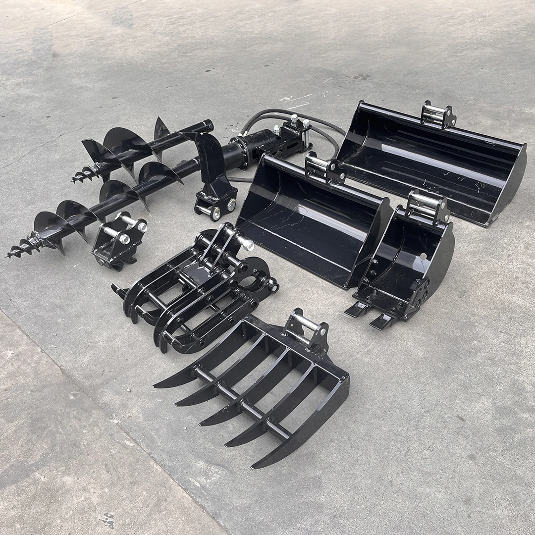 Attachments, Bucket, Ripper, Auger, Rake and Other Customizable Accessories