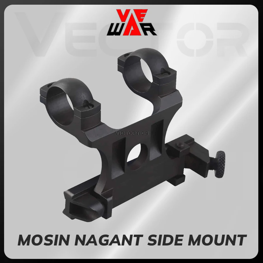 Vector Optics Ww2 Mosin Nagant 91/30 Pu Scope Mount Designed for Real Fire Caliber 25.4mm Installation on Side