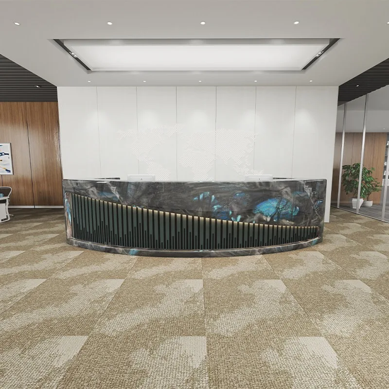 Designer Luxury Reception Desk Display Organizer Office Corner Reception Desk Modern Salon Bancone Reception Home Furniture