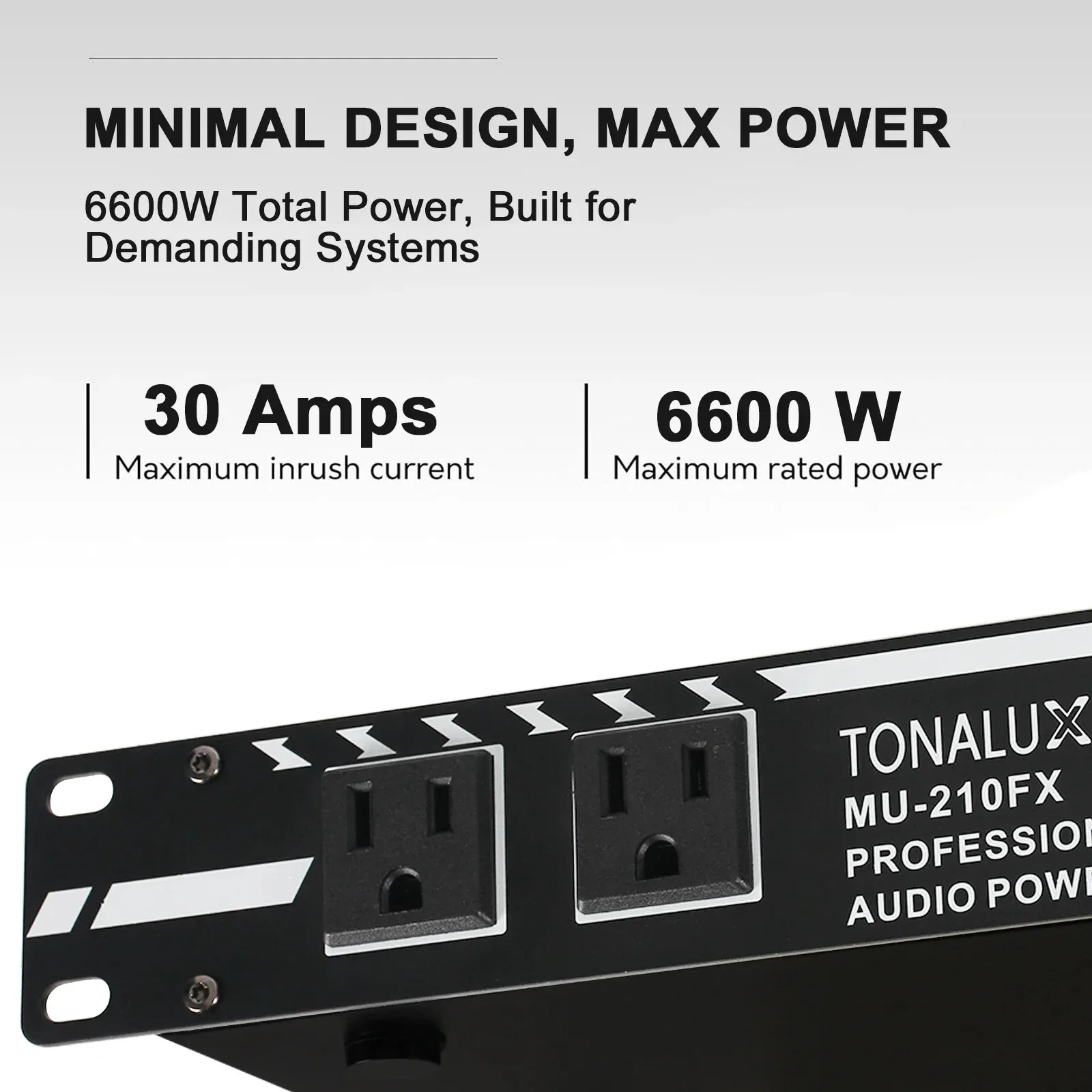 Fuluode 10-Channel Audio Power Sequencer 10-Outlet Power Distributor 8×2 Dual-Channel High-Power Equipment Power Controller view 6